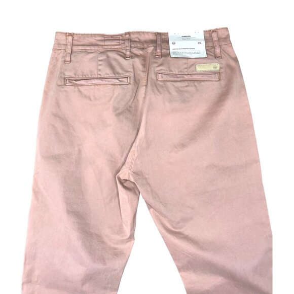 Adriano Goldschmied Mens Jamison Skinny Chino Pants Light Mauve Pink Size 29 - Picture 5 of 15